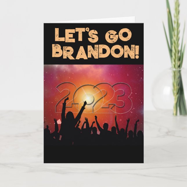 LET'S GO BRANDON BIDEN NEW YEARS CARDS (Front)