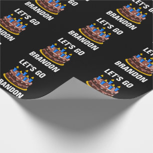 LET'S GO BRANDON BIRTHDAY WRAPPING PAPER