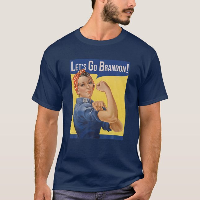 Let's Go Brandon Blue T-Shirt (Front)