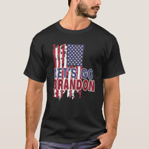 Let's Go Brandon Branson US Flag Pro Trump Conserv T-Shirt