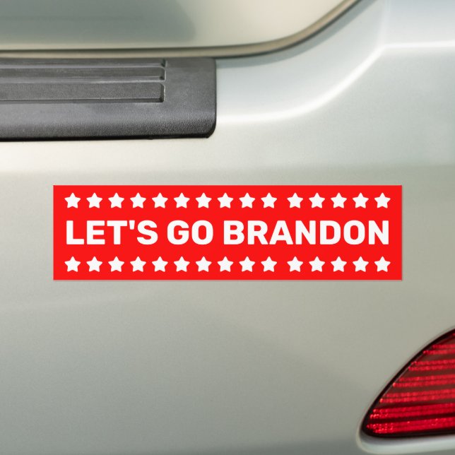 Let's Go Brandon  Bumper Sticker (On Car)