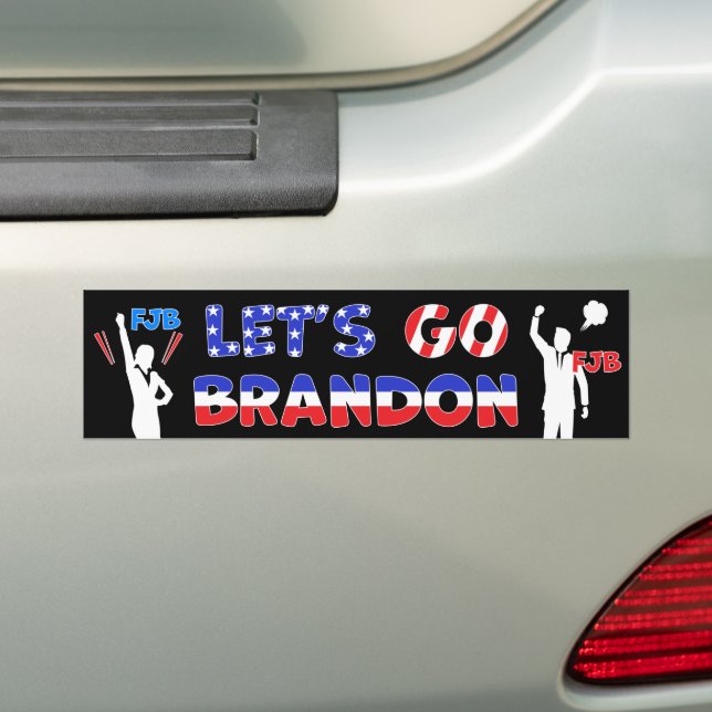 Let's Go Brandon Bumper Sticker (On Car)