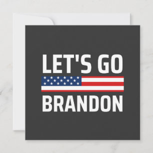 lets go brandon chant joe biden, funny lets go bra invitation