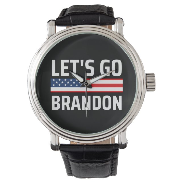 lets go brandon chant joe biden, funny lets go bra watch (Front)