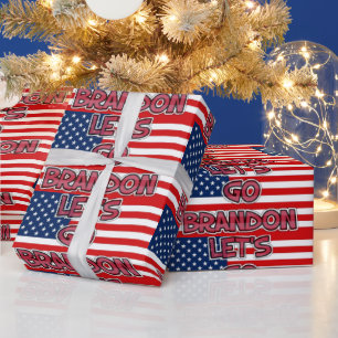 LET'S GO BRANDON CHRISTMAS  Wrapping Paper