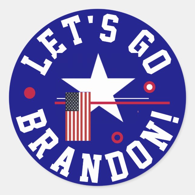 Lets go Brandon   Classic Round Sticker (Front)