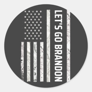 Let's Go Brandon Classic Round Sticker