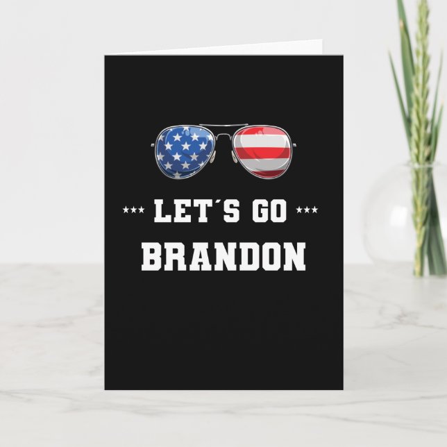 Let's Go Brandon Conservative US Flag JB Card (Front)