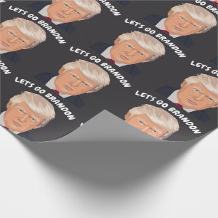 LET'S GO BRANDON DONALD TRUMP ALL OCCASION WRAPPING PAPER