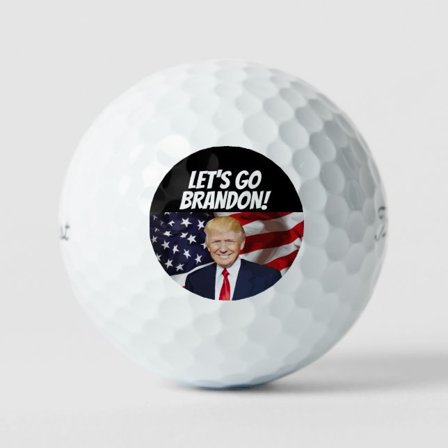 LET'S GO BRANDON DONALD TRUMP GOLF BALLS (Front)