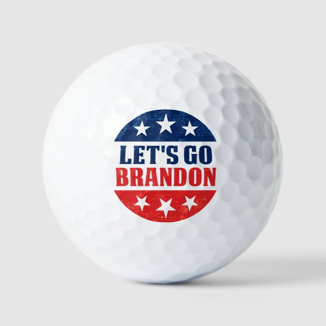 Let's Go Brandon fjb funny anti joe Biden 2024 Golf Balls (Front)