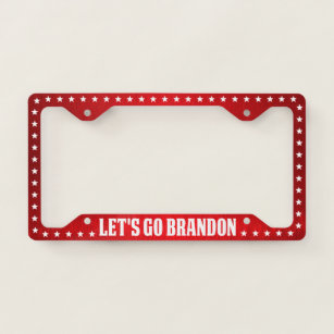 Let's Go Brandon FJB funny anti joe Biden License Plate Frame