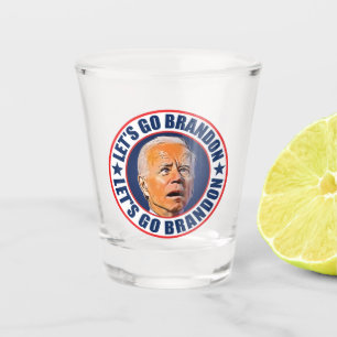 Let's Go Brandon fjb funny anti joe Biden vintage  Shot Glass