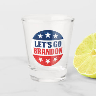 Let's Go Brandon fjb pro trump Shot Glass
