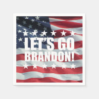 LET'S GO BRANDON! [Font 2] Paper Napkins