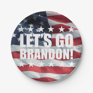 LET'S GO BRANDON! [Font 2] Paper Plates