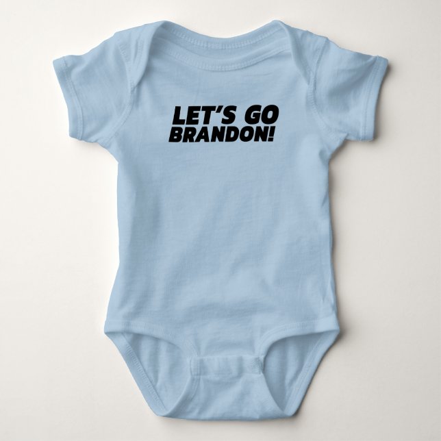 LET'S GO BRANDON! [Font 5] Baby Bodysuit (Front)