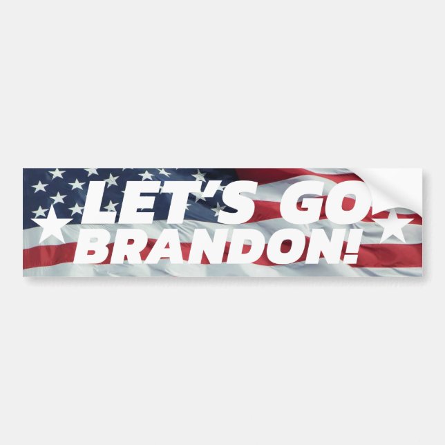 LET'S GO BRANDON! [Font 5] Bumper Sticker (Front)