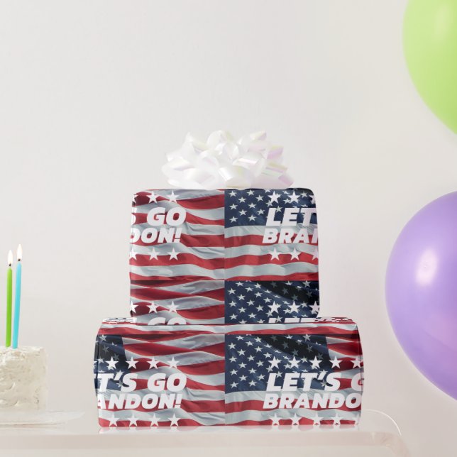 LET'S GO BRANDON! [Font 5] Gift Wrapping Paper (Party Gifts)
