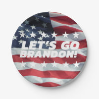 LET'S GO BRANDON! [Font 5] Paper Plates