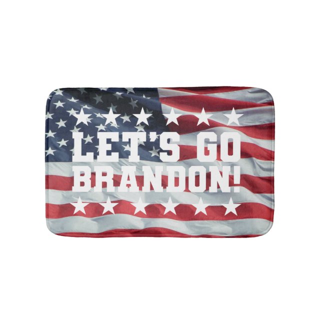 LET'S GO BRANDON! [Font 6] Bath Mats (Front)
