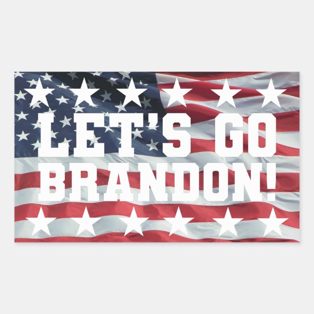 LET'S GO BRANDON! [Font 6] Stickers (Front)