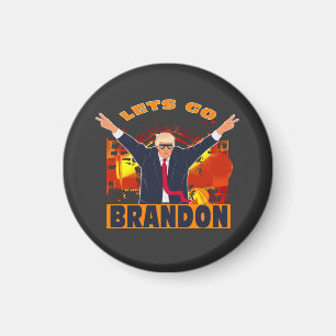 Let's Go Brandon Funny Anti Biden Trump Political  Magnet