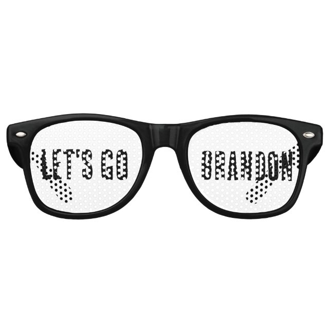 LET'S GO BRANDON FUNNY PARTY SUNGLASSES (Front)