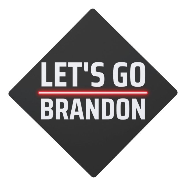 let's go brandon graduation cap topper (Front)