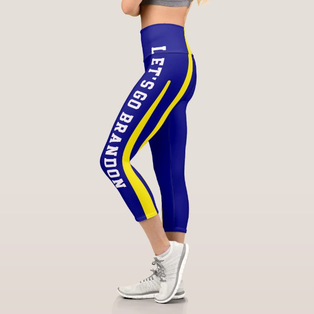 Lets Go Brandon High Waisted Capris (Left)