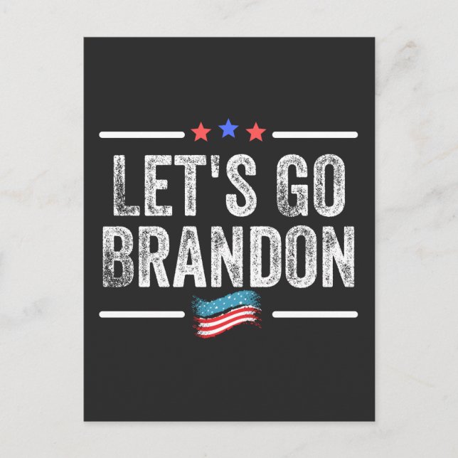 Let's Go Brandon Holiday Postcard (Front)