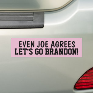 LET'S GO BRANDON! (JOE AGREES) BUMPER STICKERS