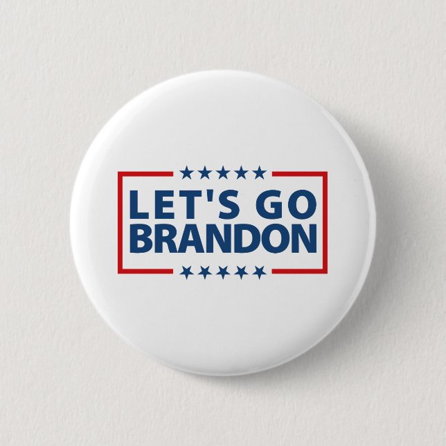 Let's Go Brandon, Joe Biden 2 Inch Round Button (Front)