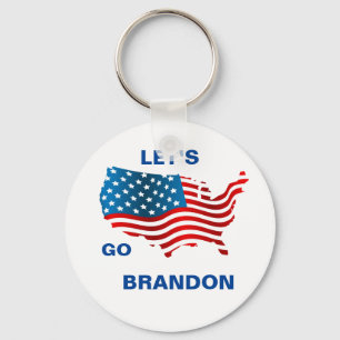 Lets Go Brandon Keychain 
