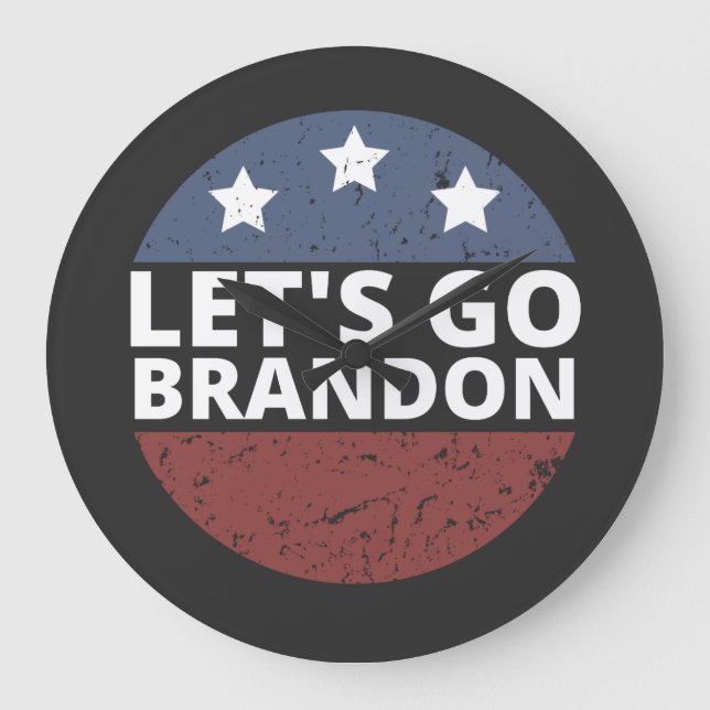 let's go brandon large clock (Front)