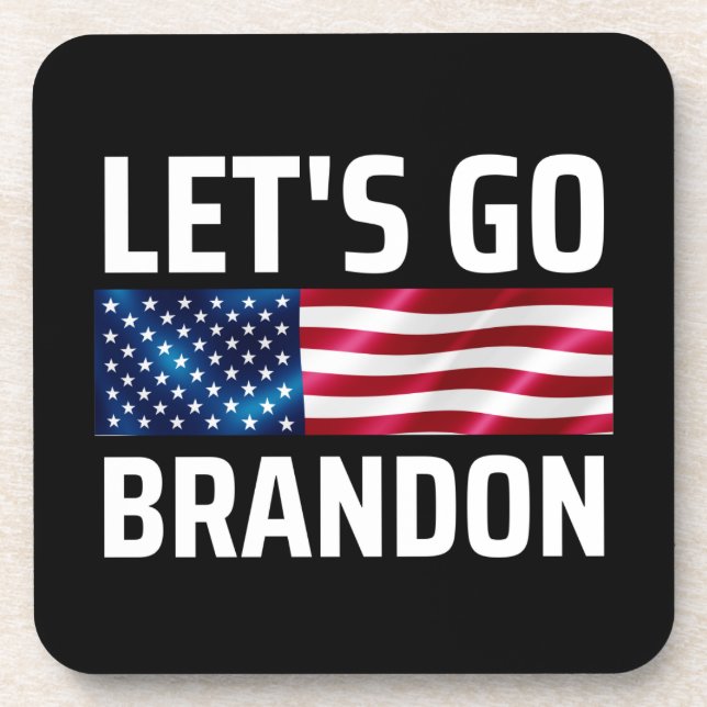 lets go brandon lets go brandon coaster (Front)