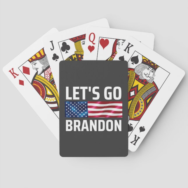 lets go brandon lets go brandon playing cards (Back)
