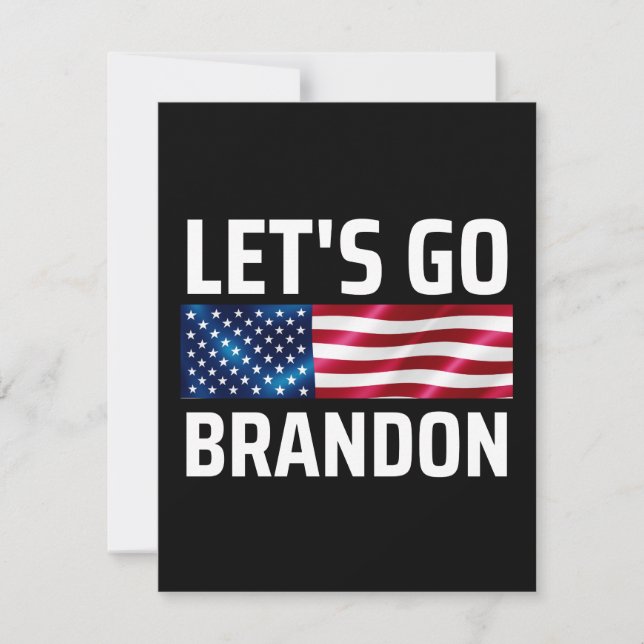 lets go brandon lets go brandon save the date (Front)