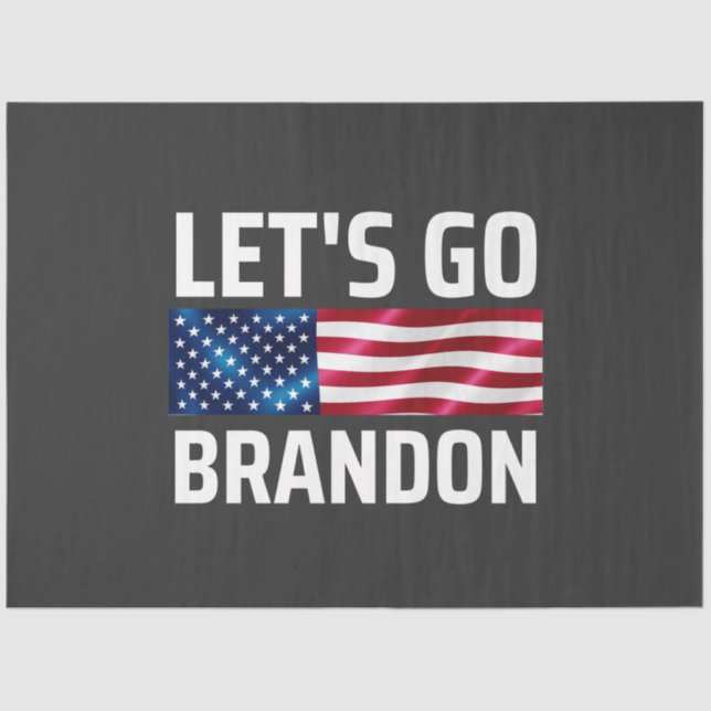 lets go brandon lets go brandon tissue paper (Front)