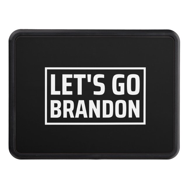 lets go brandon lets go brandon trailer hitch cover (Front)