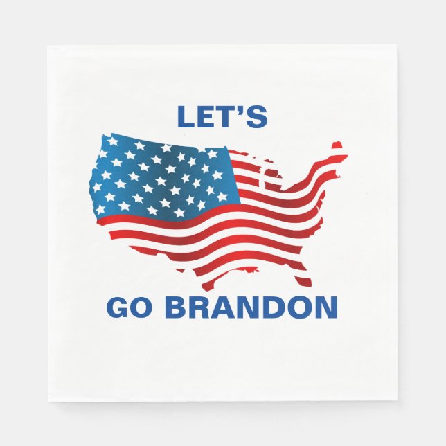 Lets Go Brandon   Napkin (Front)