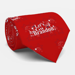 Let's Go Brandon Patriotic Neck Tie