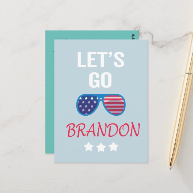 Lets go brandon postcard (Front/Back In Situ)