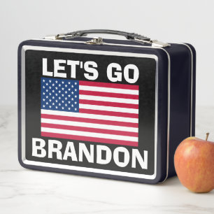 LET'S GO BRANDON RETRO METAL LUNCHBOX