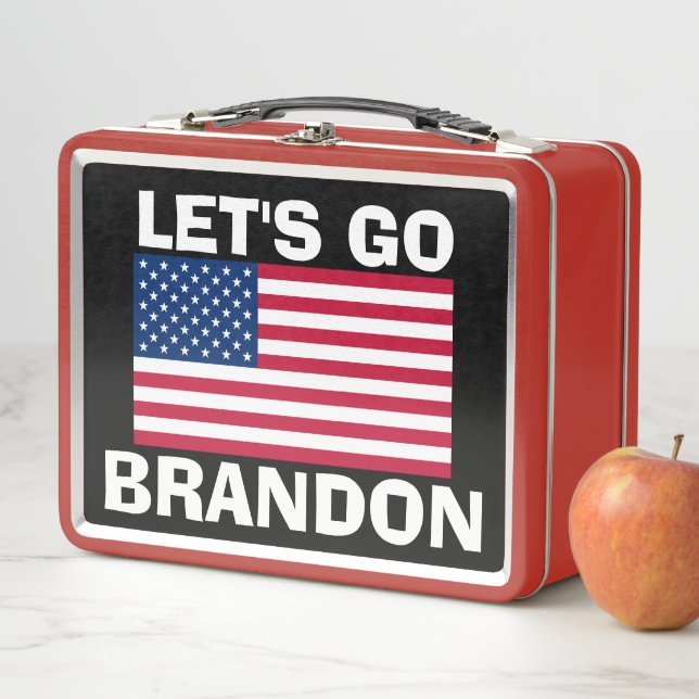 LET'S GO BRANDON RETRO METAL LUNCHBOX (In Situ)