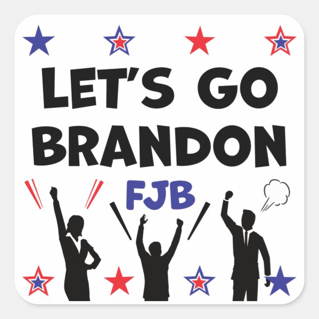 LET'S GO BRANDON SQUARE STICKER (Front)