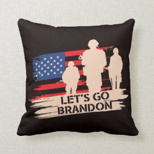 Let's Go Brandon Throw Pillow