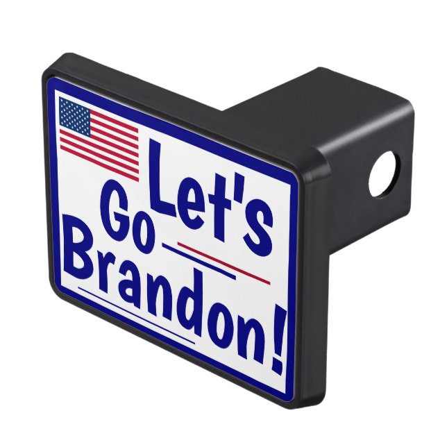 Let's Go Brandon Trailer Hitch Cover (Top Right)