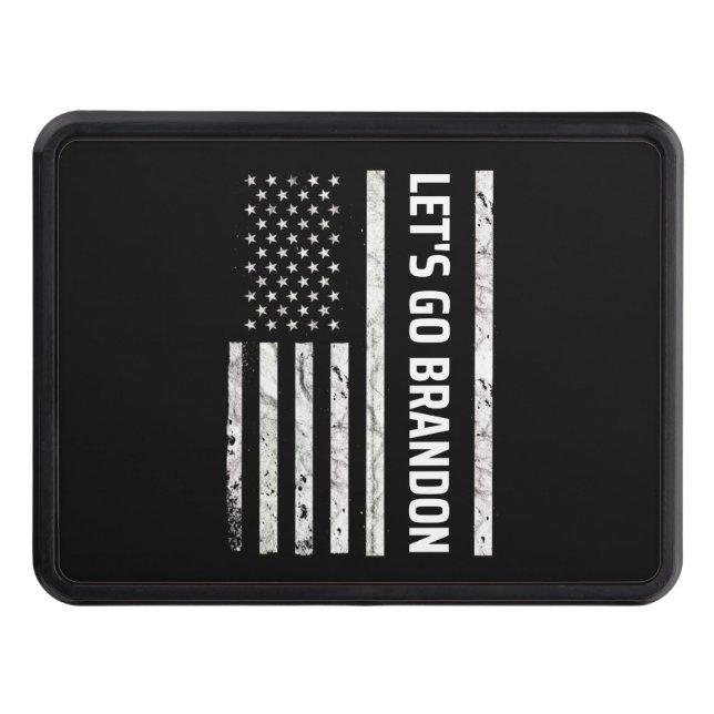 Let's Go Brandon Trailer Hitch Cover (Front)