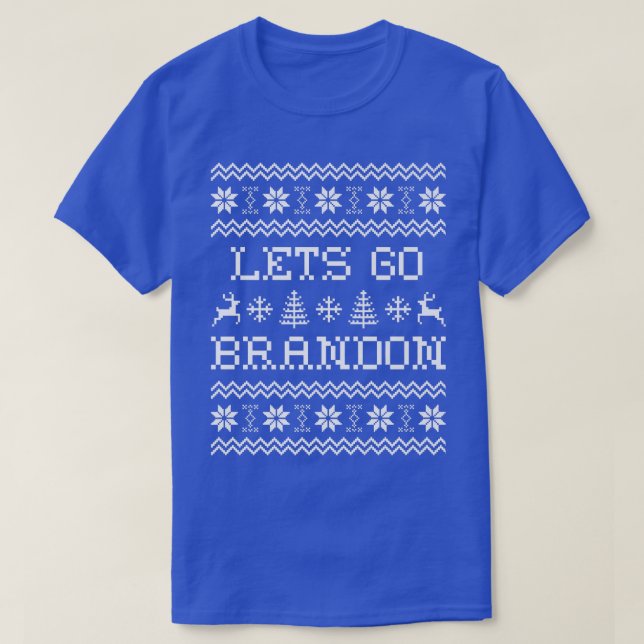 Lets Go Brandon Ugly Christmas Sweater Premium  (Design Front)